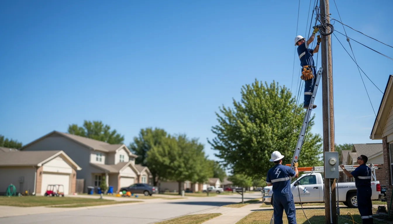 Residential electrician providing installation services in Heth, AR